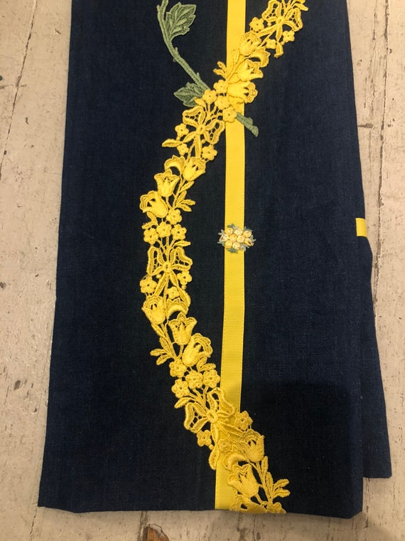 Yellow Lace Jeans