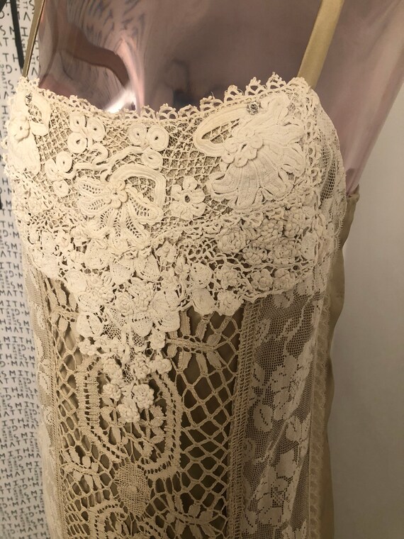 Silk & Crochet Slip