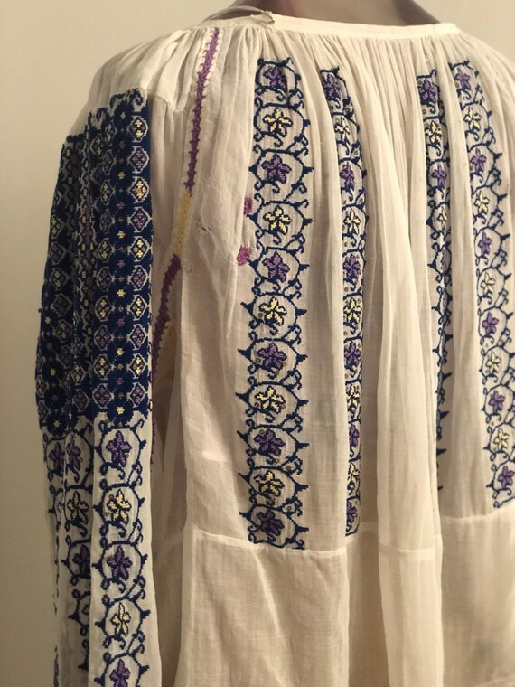 Embroidered Blouse with Sequins