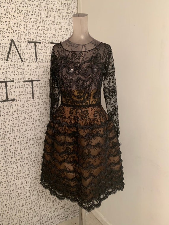 Oscar De La Renta Ruffle Dress