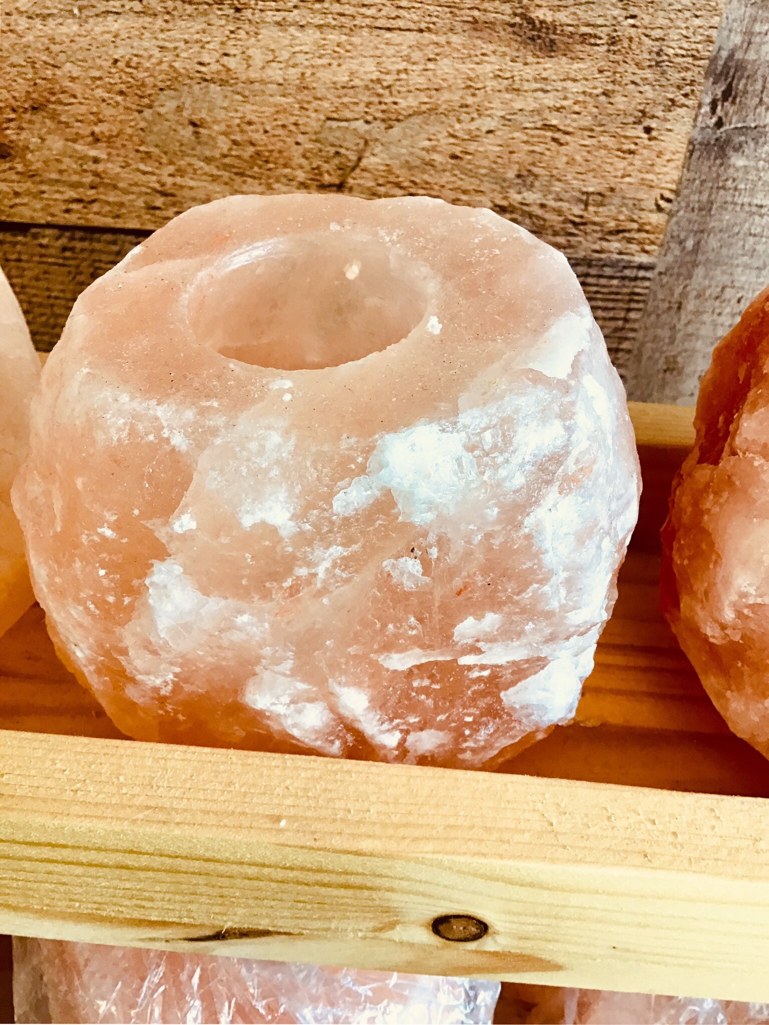 Himalayan Salt Candle Holder Medium Etsy