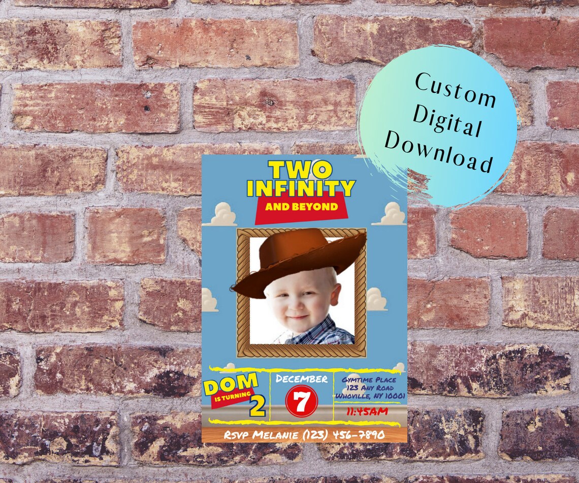 Two Infinity and Beyond Invitation Etsy