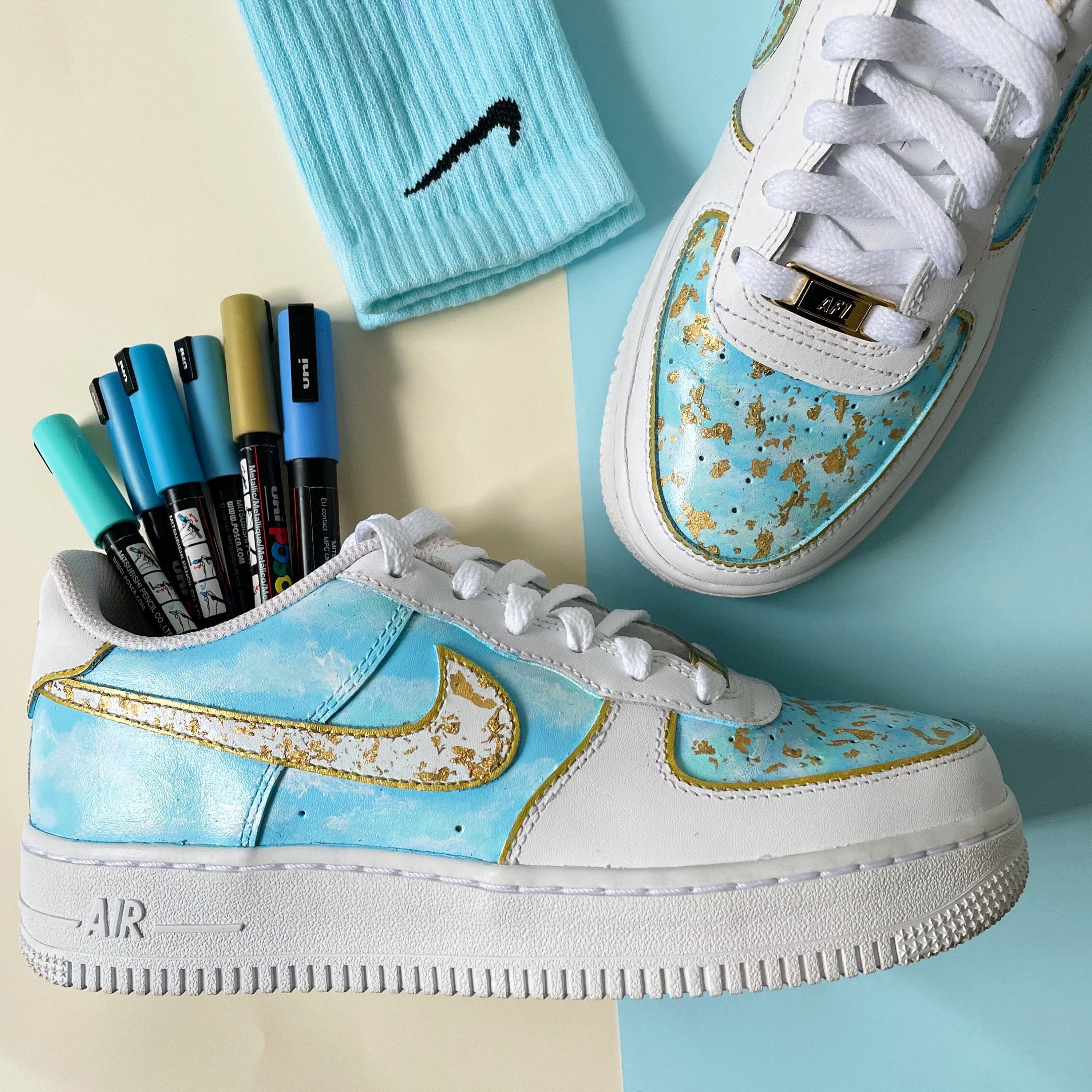 custom gold air force 1