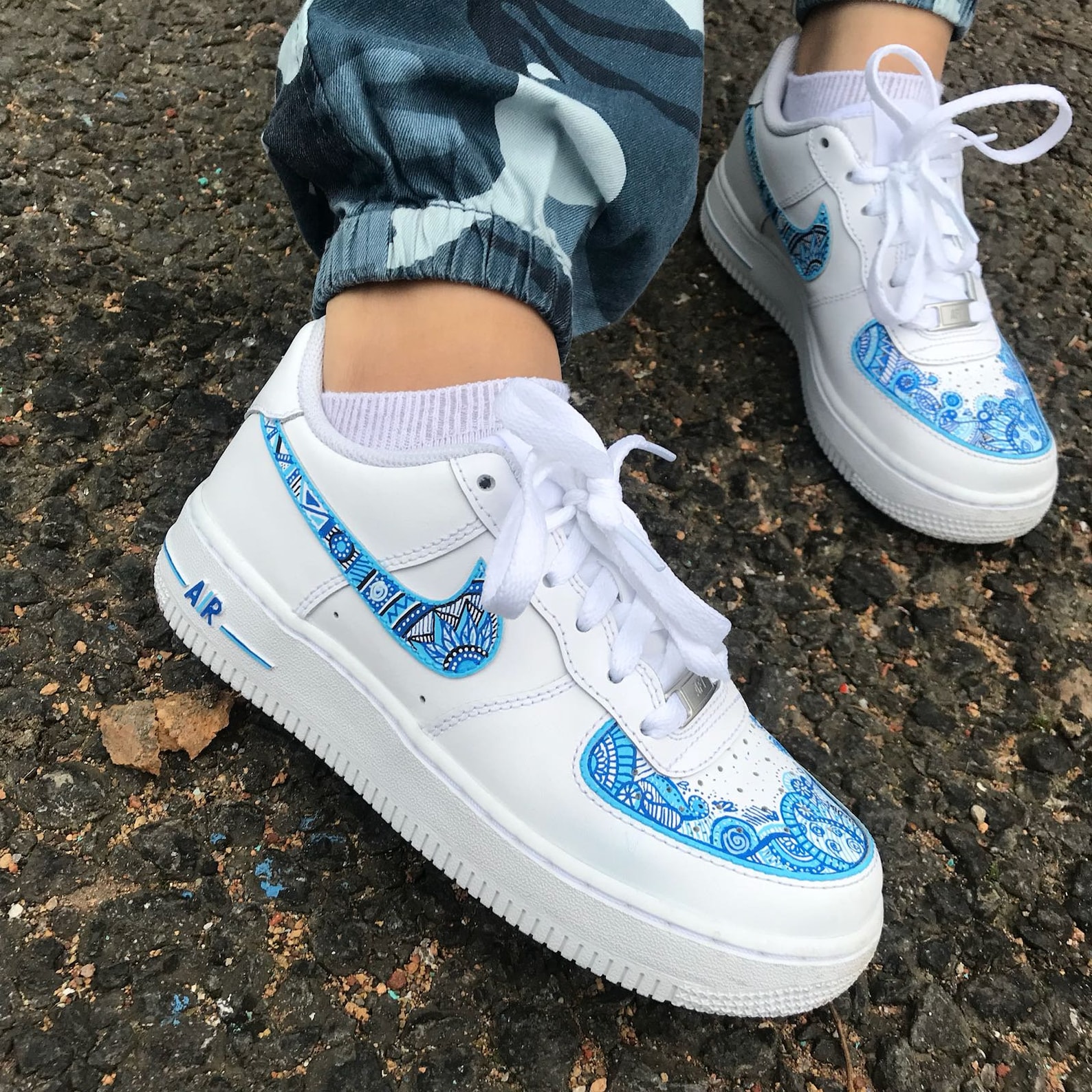 air force one paisley blue