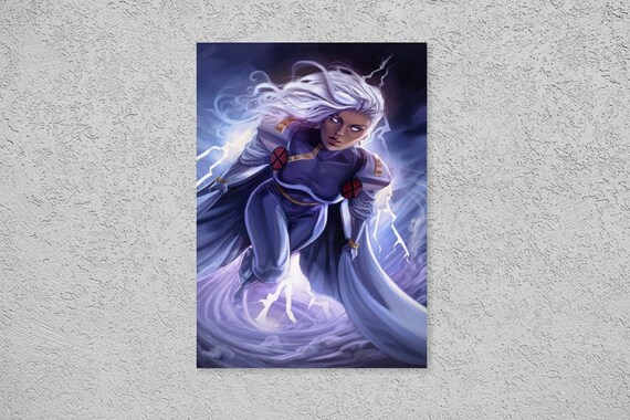 Storm Ororo Munroe X Men Mutant White Hair Manipulate Weather Etsy