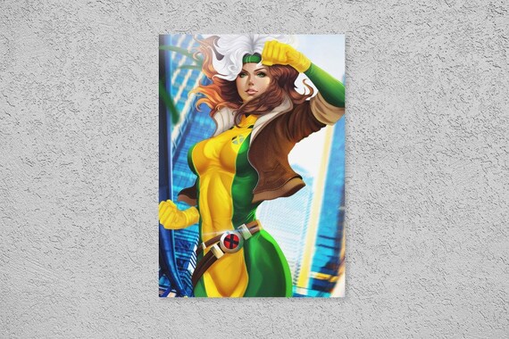 Rogue Anna Marie X Men Mutant City Sexy Woman White Hair Etsy