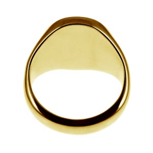 9ct Solid Gold Oval Signet Rings. Bespoke, Solid, Hand Crafted ...