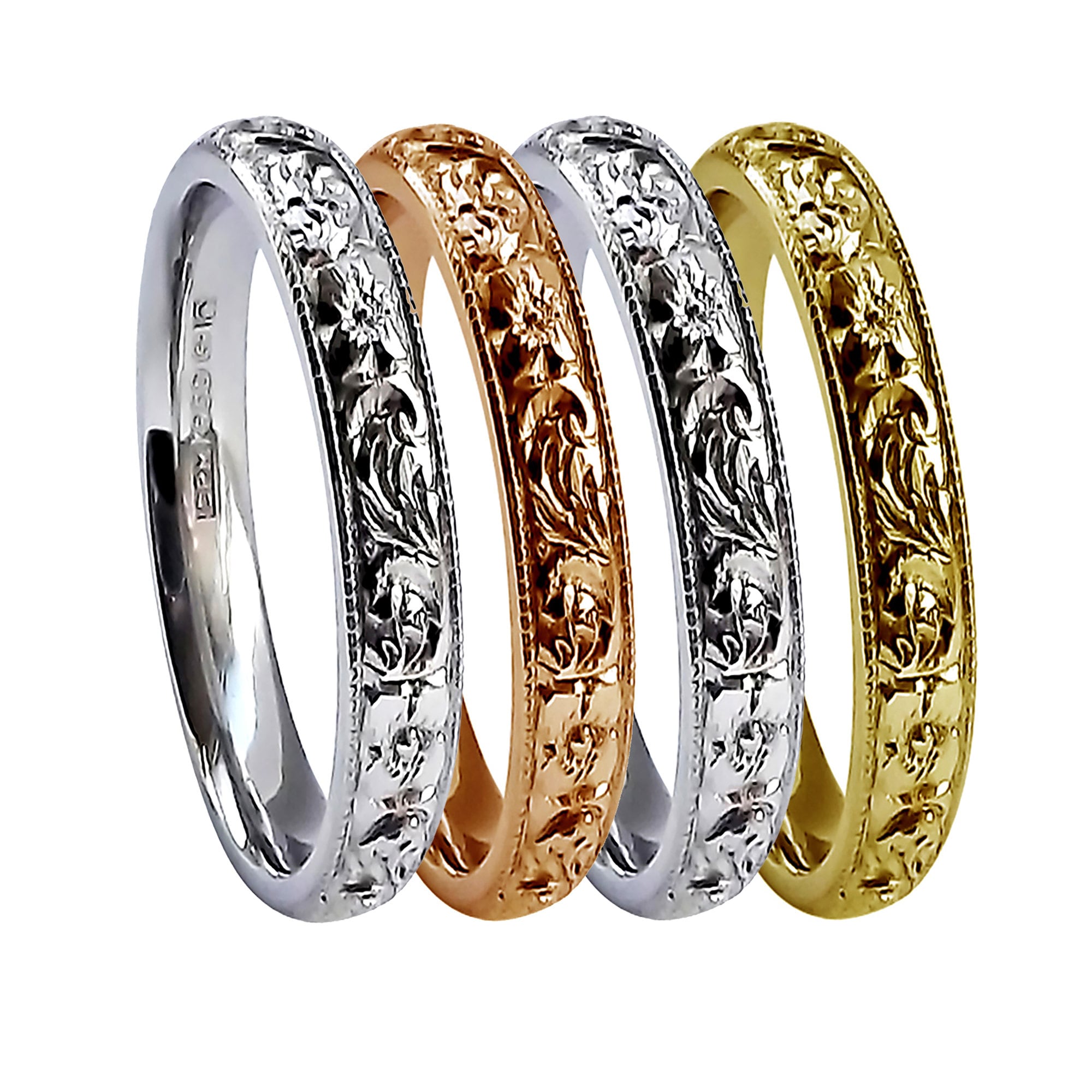 Brown & newirth 950 platinum hammered 6mm band discount
