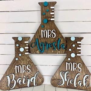 Science Teacher Sign for Science Classroom Door Decor - Personalized ...
