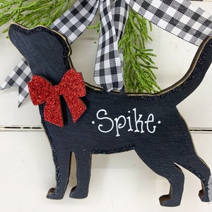 Lab Ornament Black Silhouette,  Labrador Retriever Ornament Personalized Christmas Dog Lover Gift, Yellow Chocolate Lab Dog Ornament