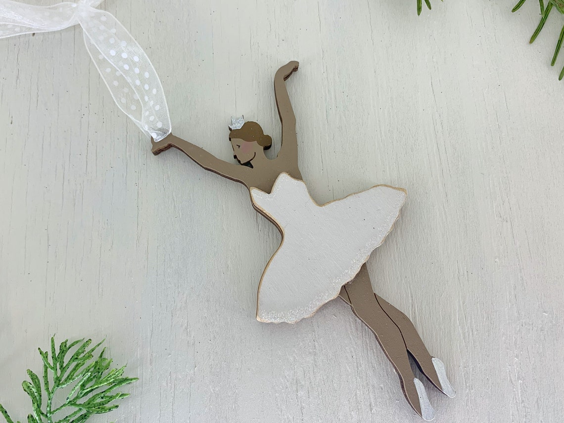 Ballerina Ornament Little Girl Ornament Dance Ornament Pink Etsy