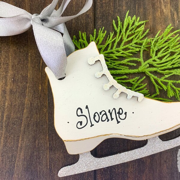Ice Skate Ornament Etsy