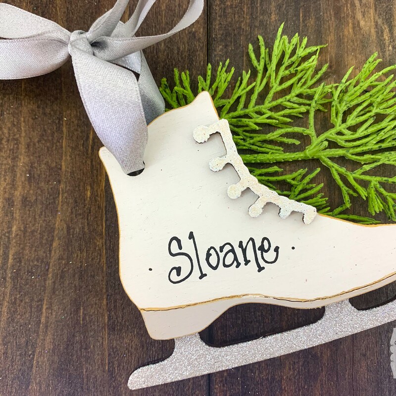 Ice Skate Ornament - Etsy