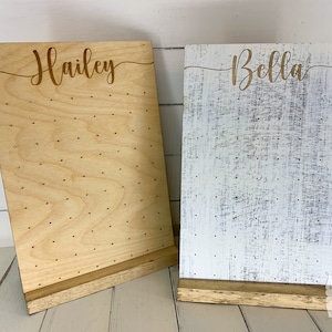 Personalized Jewlery Organizer Earring Holder Stand - Custom Gift for Her to Attractively Organize Stud and Dangle Earrings Neatly; 9&quot;x13&quot;