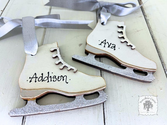 Ice Skate Ornament - Personalized Figure Skating Gift