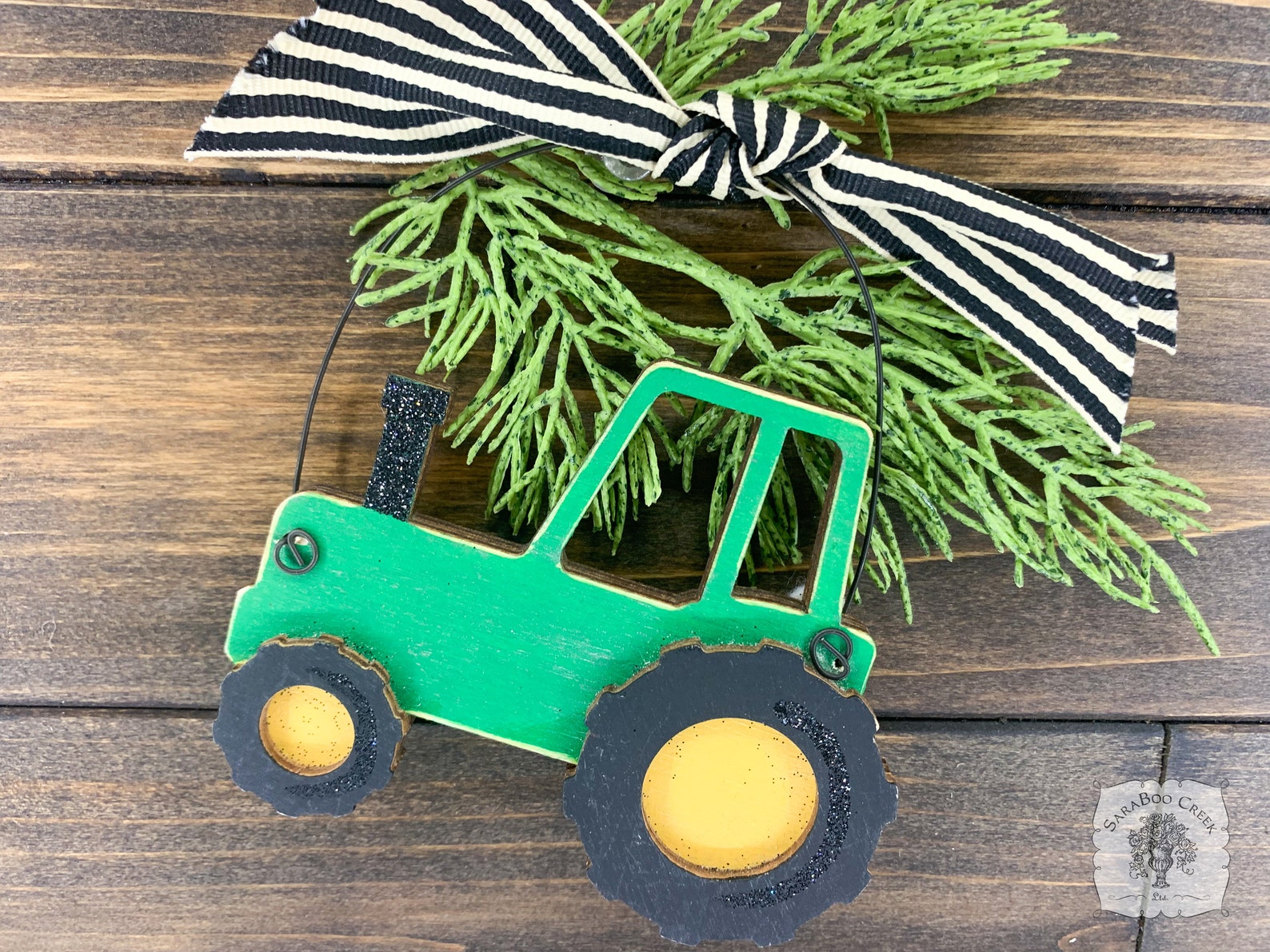Tractor Ornament Personalized Christmas Ornament for Boy Etsy