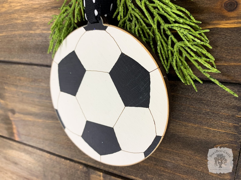 Personalized Soccer Ornaments Soccer Gifts Soccer Ball Etsy