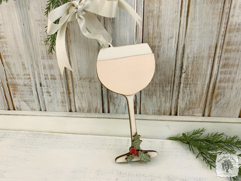 Wine Ornament Wine Glass Ornament Friends Red Wine White Etsy