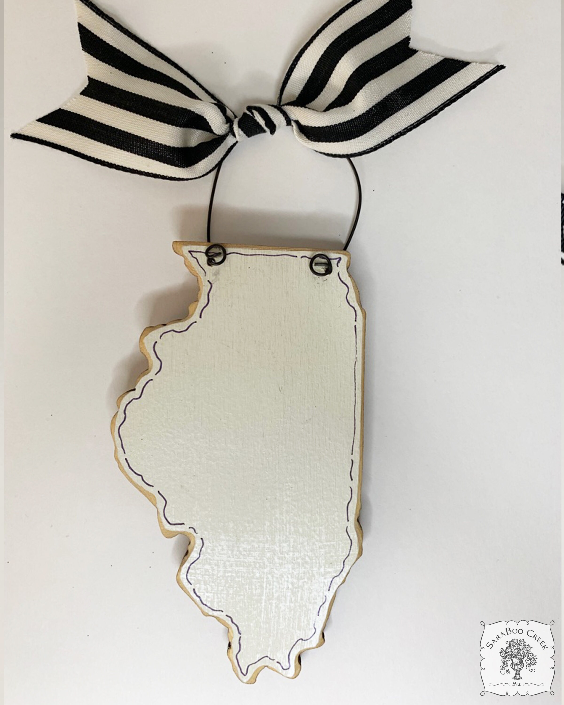 Illinois Ornament Illinois Gifts State of Illinois Etsy