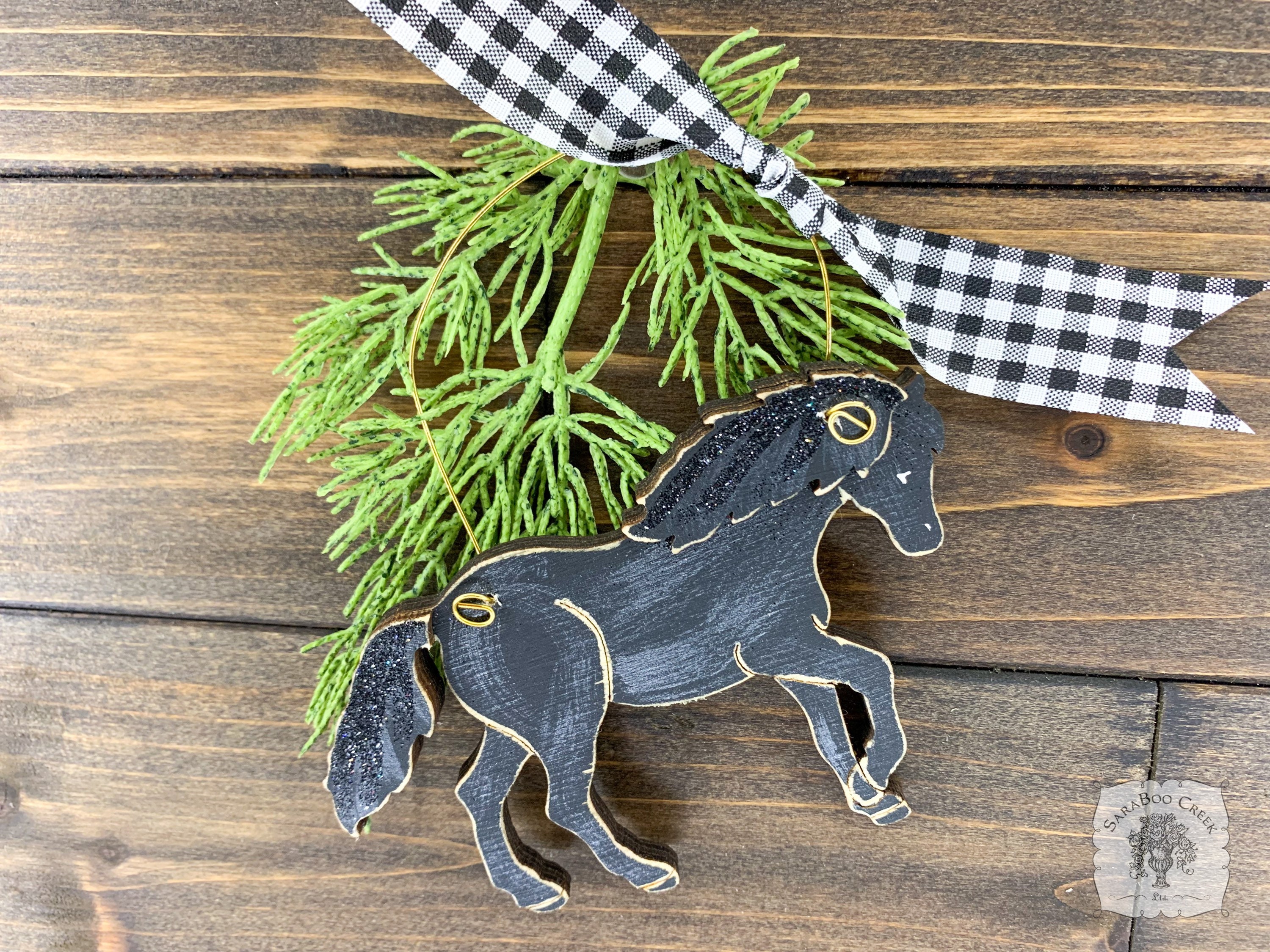 Horse Ornament Personalized Horseback Riding Ornament Horse Etsy