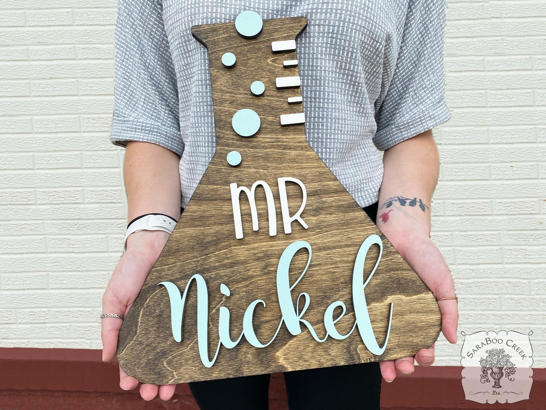Science Teacher Sign for Science Classroom Door Decor Personalized ...