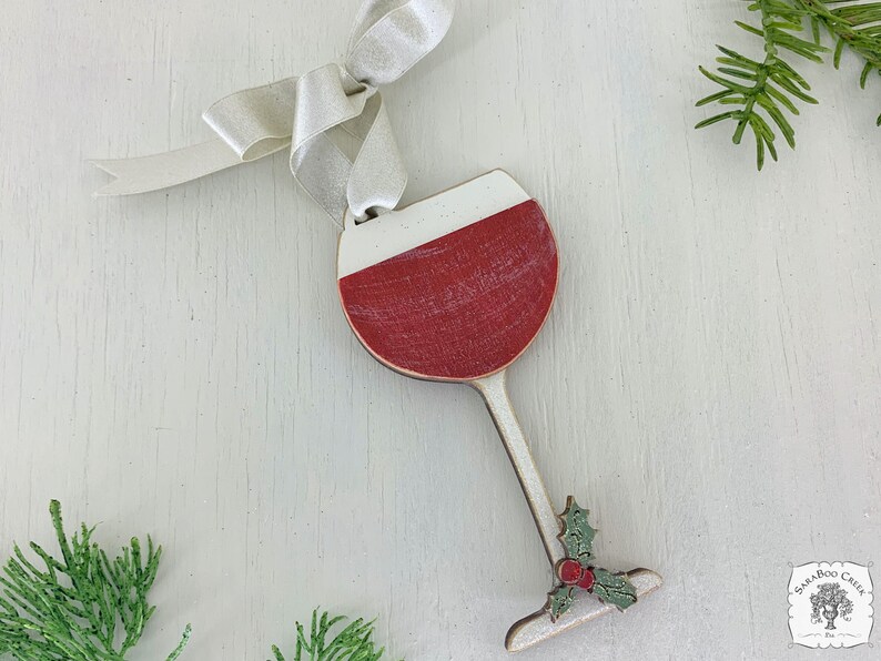 Wine Ornament Wine Glass Ornament Friends Red Wine White Etsy