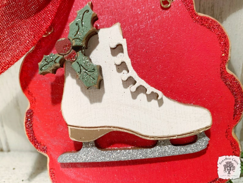 Ice Skate Ornament Ice Skating Gifts Figure Skating Ornament Etsy