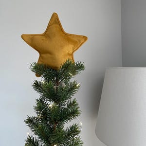 Christmas Tree topper - Velvet Star - Holiday decor