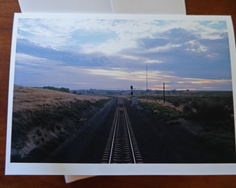 Eastern Washington Railroad 5" x 7" greeting card
