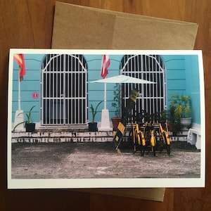 Bicyclettes - San Juan, Porto Rico 5 x 7 pouces carte de voeux