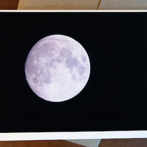 December zonnewende maan wassende maan 5 x 7 inch wenskaart