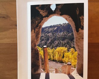 Bandelier National Monument Cliff Dwelling 5" x 7" greeting card