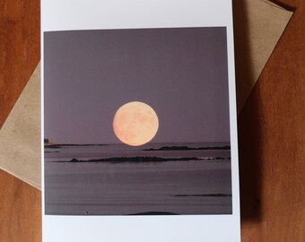 Full Moon Rising 5"x7" greeting card