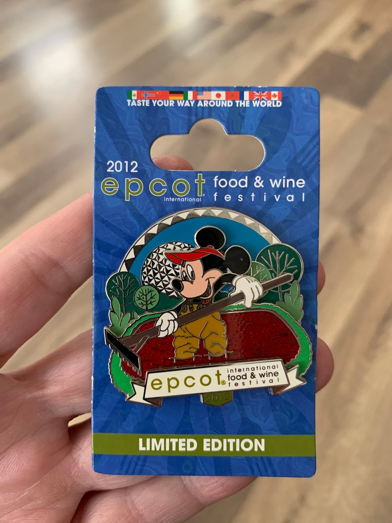 Epcot\u00ae International Food and Wine Festival 2012 Pin 92629 WDW Mickey Mouse
