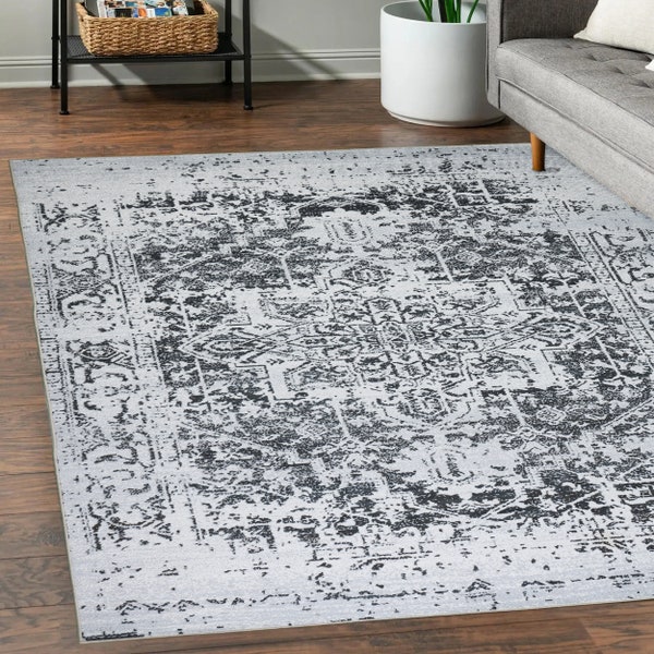 Playa Rug Himalayas Design, Machine Washable - Eco Friendly, Non-Slip Backing, Stain-Resistant Area Rug/Runner Rug