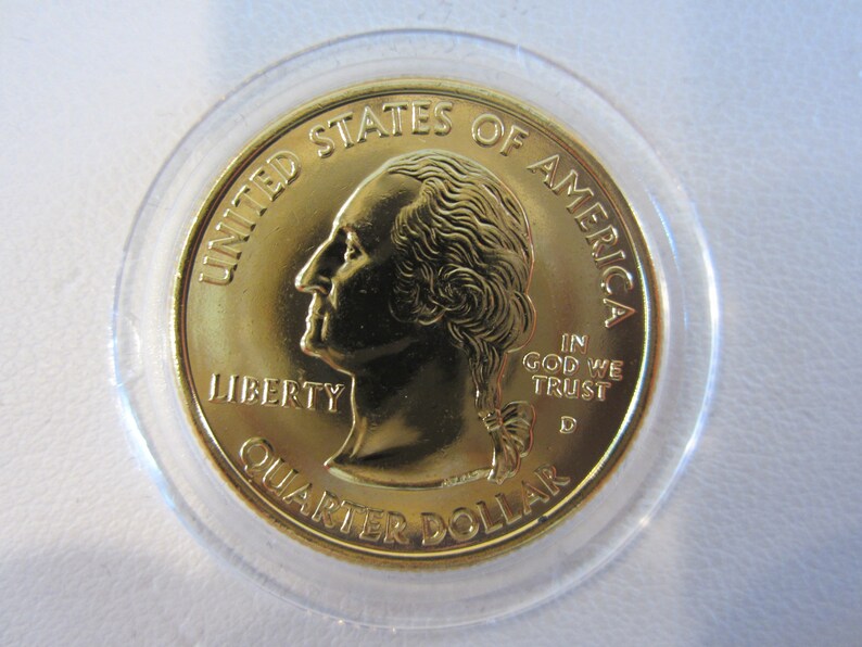 U.S. 24k Gold Plated State Quarters 19992008 P and D Etsy
