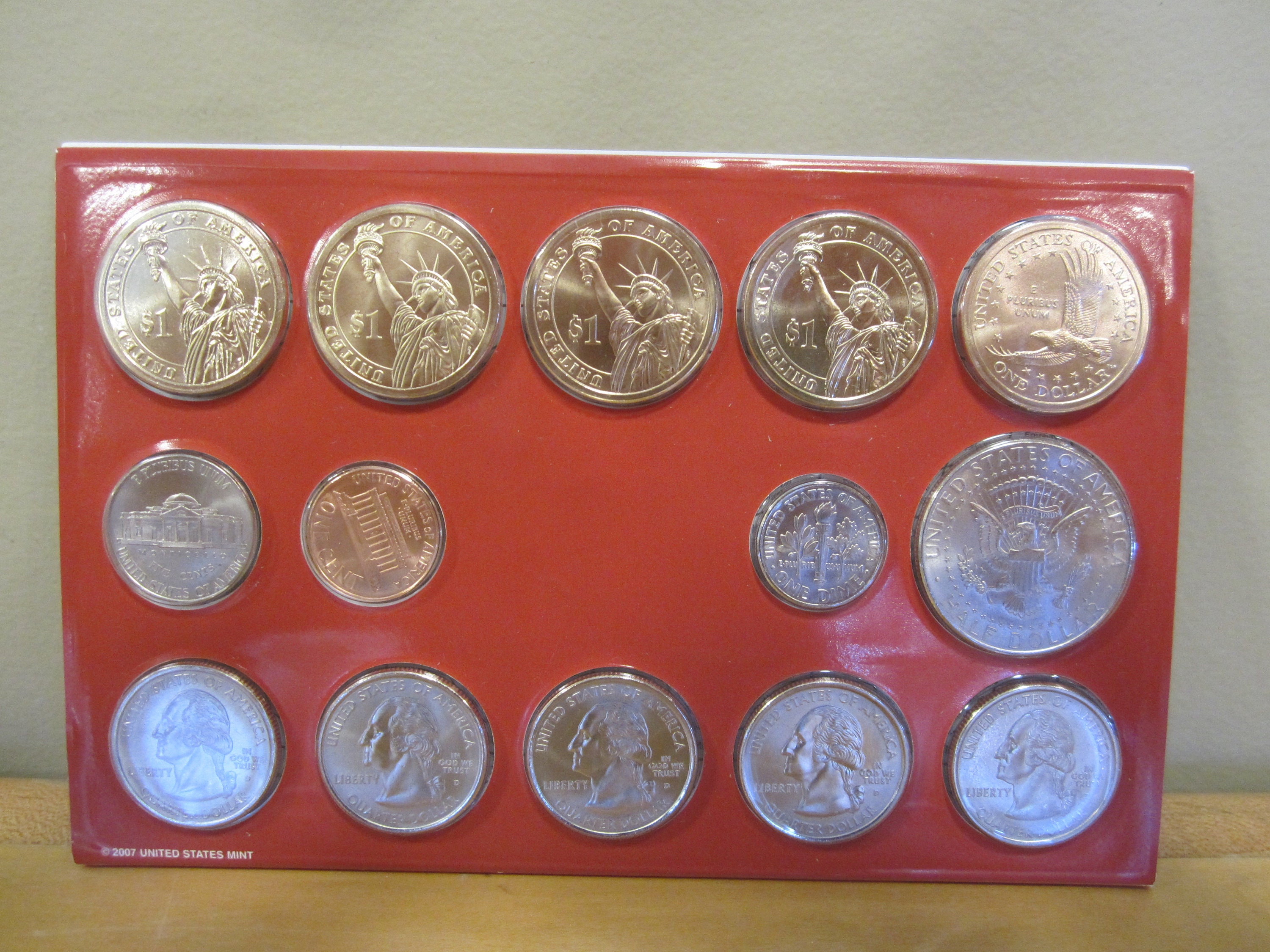 2007 United States Mint Uncirculated 28 Coin Set P and D Etsy