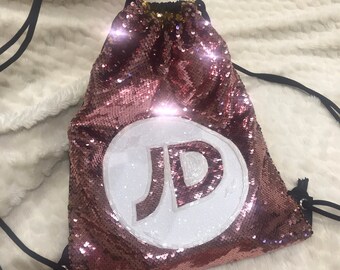 jd drawstring bag pink
