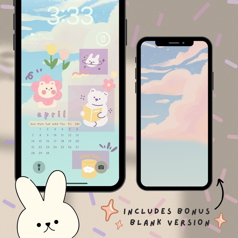 2024 April Calendar iPhone Wallpaper Cute iPhone Wallpaper, Pastel