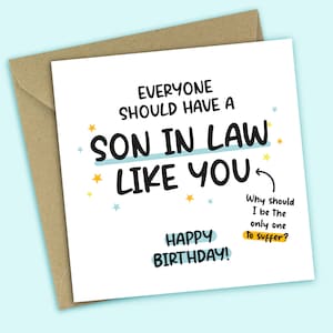 Funny Son In Law Birthday Card Everyone Should Have A Son In Law Like Il 300x300.4860002867 N3cy