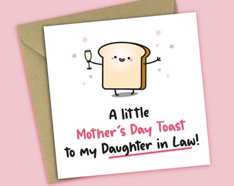 A Little Mother's Day Toast My Daughter-In-Law - Mother's Day Card For Daughter-In-Law, For Her