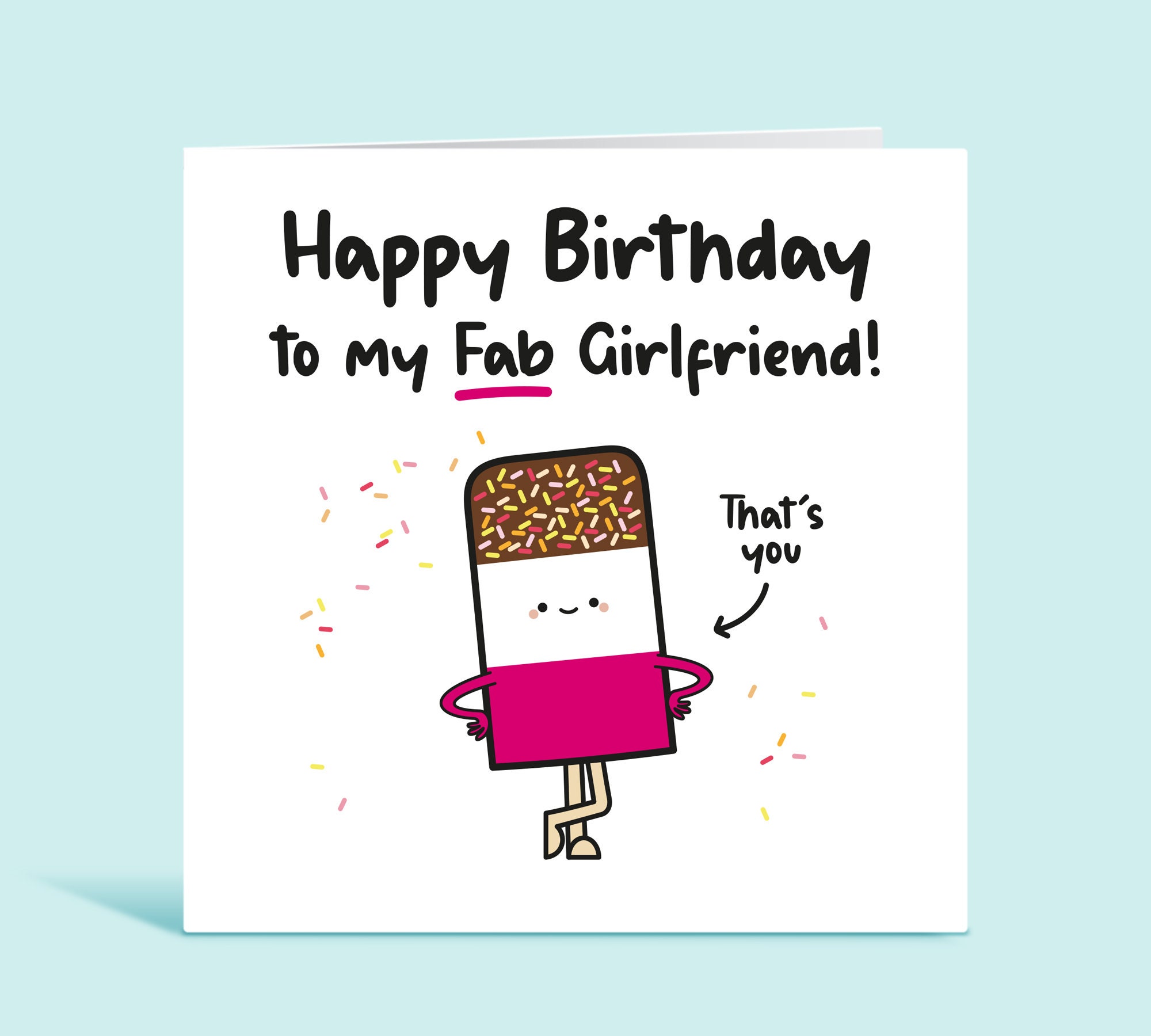 Fab Girlfriend Happy Birthday to My Fab Girlfriend Funny photo