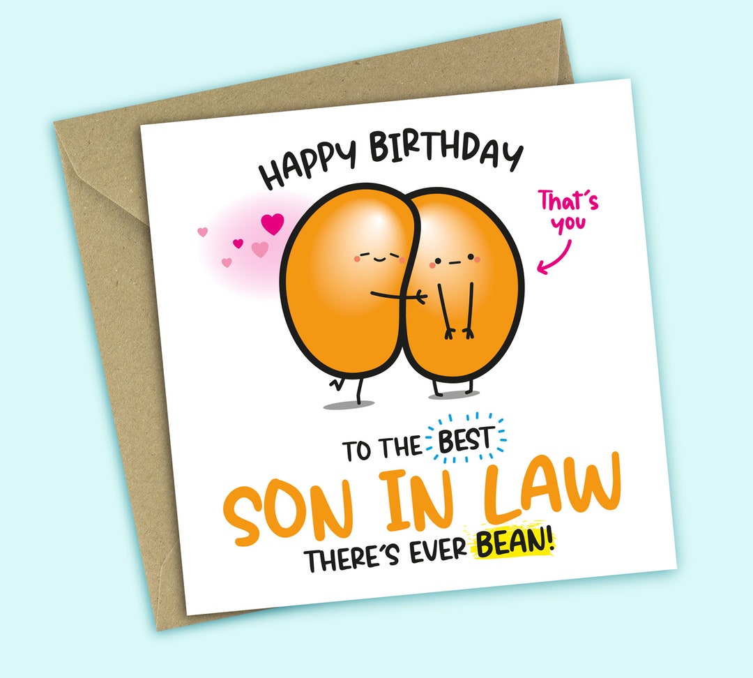 Son in Law Birthday Card Happy Birthday to the Best Son in Law There's ...
