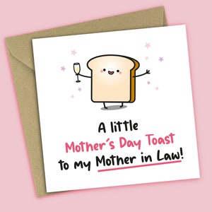 A Little Mother's Day Toast To My Mother-In-Law - Mother's Day Card For Mother-In-Law, For Her