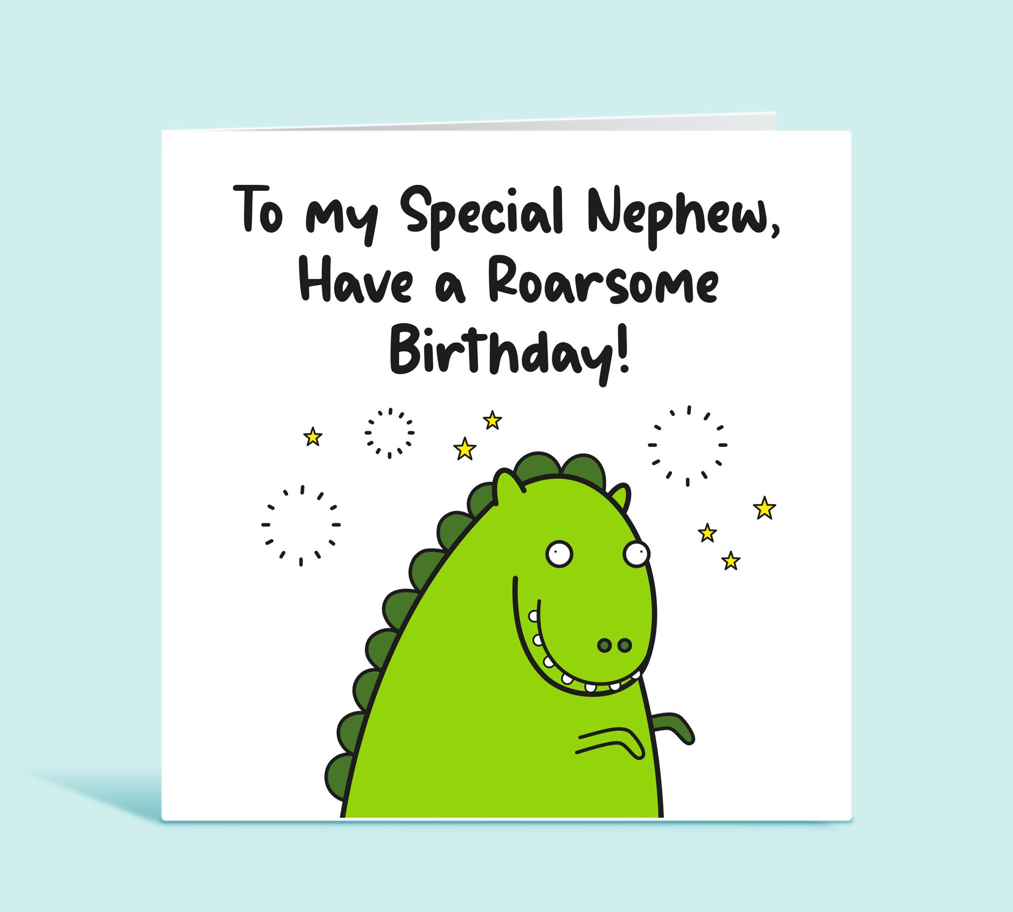 Dinosaur Nephew Birthday Card To My Special Nephew Have A 