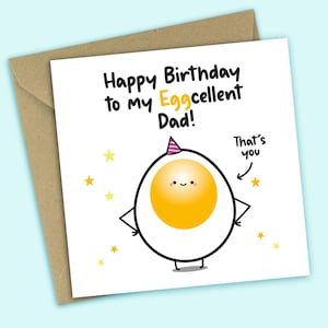 Divertida tarjeta de cumpleaños para papá