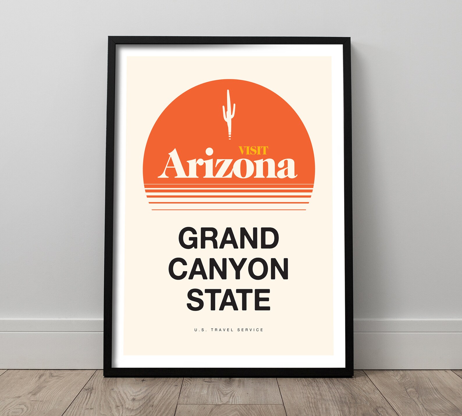 Arizona Wall Art Retro Style Travel Poster Arizona Vintage Etsy
