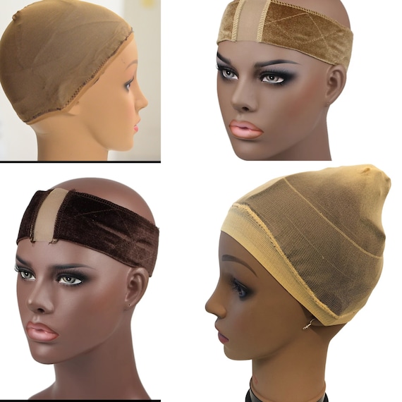 100 mulberry Silk Lined Wig Cap With Wig Grip Stocking Wig Cap
