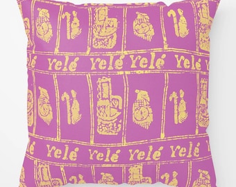 Yelé Luxe Throw Pillow - Royalty Print