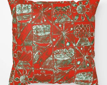 Festivity African Print Throw Pillows